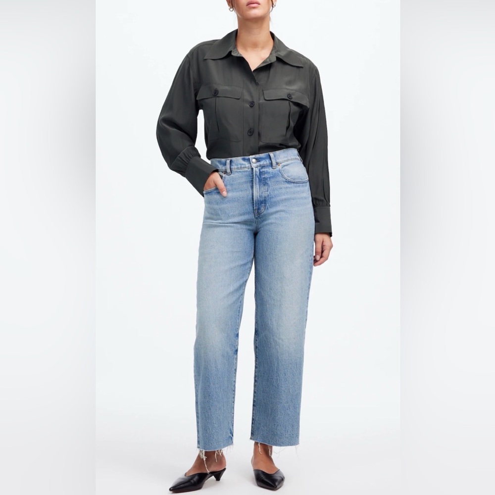 Madewell Perfect Vintage Wide Leg Crop Jeans